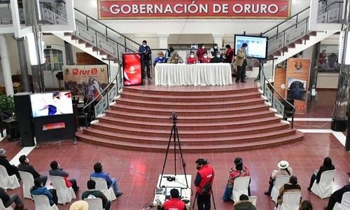 Gobernación de Oruro firma histórico convenio de cooperación con la Unión Europea